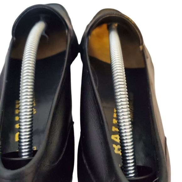 Bally Elite Black Soft Leather Apron Toe Penny Loafers 12 Narrow main image 4